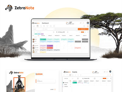 Zebranote Employee Scheduling Dashboard dashboard inventory system management system scheduling web app