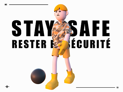 STAY SAFE 3 3d art 3dillustration 3dmodel animation cinema4d design digital art draw graphic graphicdesign illustration