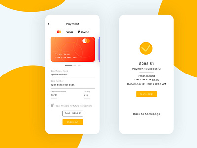 Daily Ui #2 Credit Card Checkout