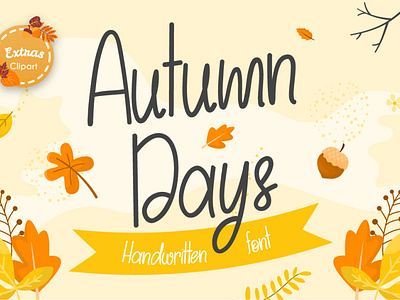 Autumn Days | Free handwritten and dingbats font