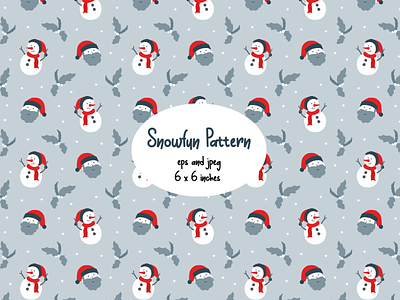 FREE Snowman and Santa Christmas Seamless Patterns