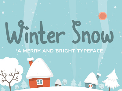 Winter Snow Font beauty cute display font fonts free freebies freefont handwritten font lovely font sanserif snow winter