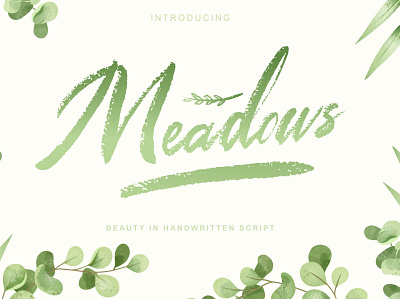 Meadows Textured Font beauty brush font fonts free freebies freefont handwritten font lovely font meadows font meadows font script texture
