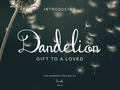 Dandelion Font beauty cute font fonts free freebies freefont handwritten font lovely font