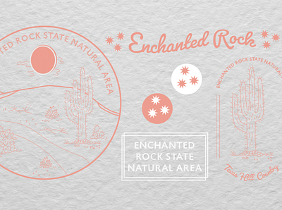 Enchanted Rock Logo Sheet branding icon illustration logo