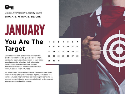 Information Security Calendar 2018 calendar desktop information information security it security wallpaper