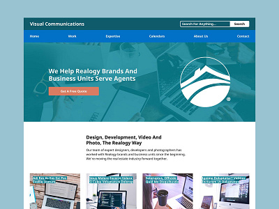 Visual Communications 2018 Website - Work In Progress agency desktop mobile real estate responsive tablet web design website