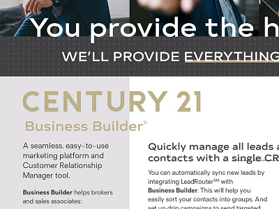 Century 21 Business Builder Flyer agent broker builder business business builder century 21 crm email flyer newsletter print real estate