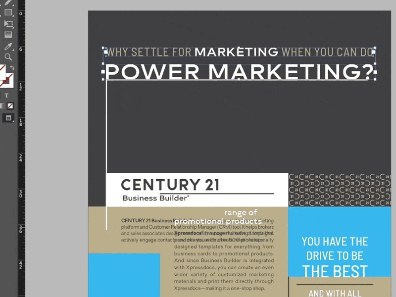 Century 21 Flyer - work in progress agent broker business builder century 21 crm graphic design layout marketing power marketing print real estate