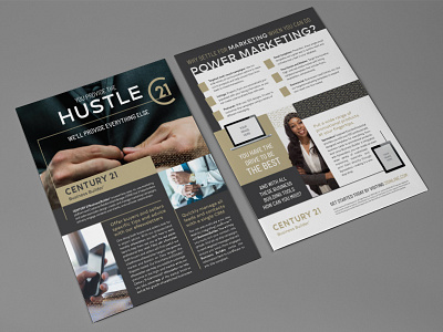 First draft of Century 21 Business Builder flyer