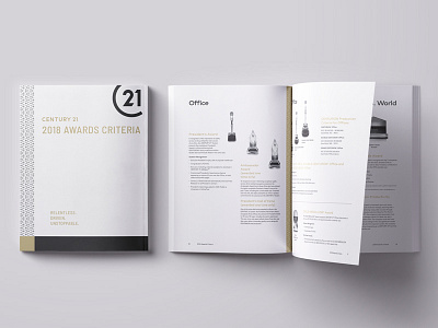 Century 21 2018 Awards Criteria Brochure agent award brochure broker century 21 graphic design print real estate relentless