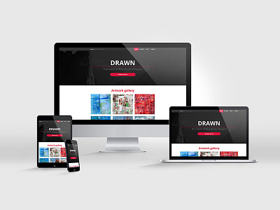Drawn responsive website css front end development html mockup responsive web design web development website