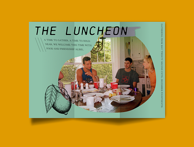 Luncheon Poster Concept design figma illustration poster ui ux