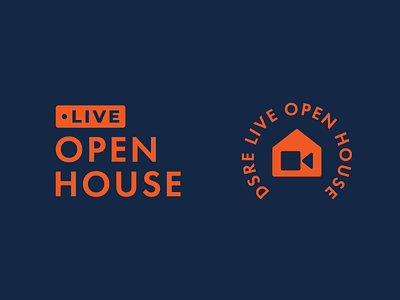 DSRE Live Open House branding design icon logo vector