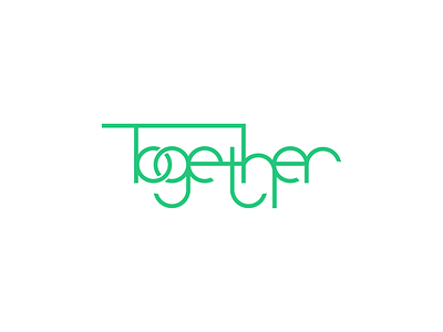 Together logo concept. adobe adobe illustrator behance branding design dribbble flat graphic design illustration logo minimal typography ui vector web