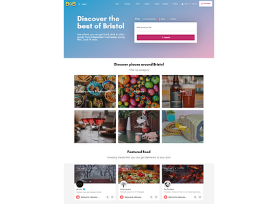 Best of Bristol Website | Desktop Home Page bristol web design
