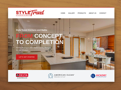 Style Trend Kitchen & Baths - Banner construction design illustration illustrator interior ui web website