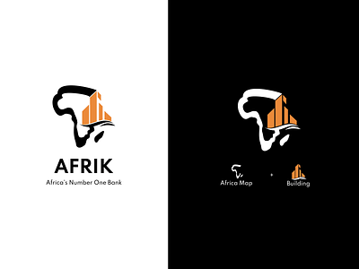 Afrik bank Logo african app branding design illustration logo mobile tour ui