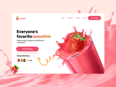 Smoothies / Food & Beverage Landing Page