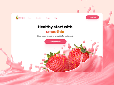 Smoothies / Food & Beverage Landing Page