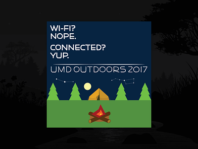 UMD Outdoor Department Fall Logo, 2017