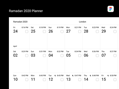 Ramadan 2020 Planner