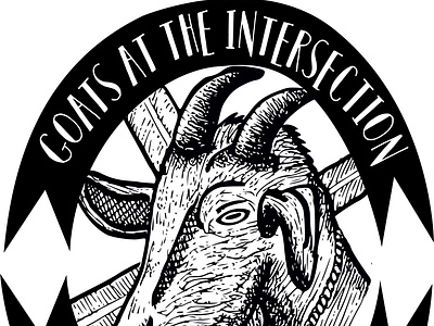 Goats at the intersection graphic design logo for non profit