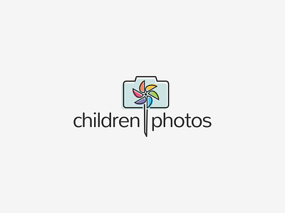 Children Photography camera colors free freebie happy logo mark photography pinwheel