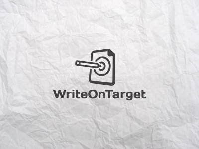 Write On Target free logo logo design mark paper sheet target