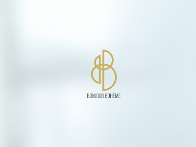 Bonjour Bohème bb brand logo mark monogram
