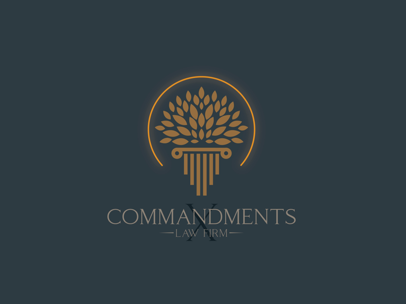 X Commandments Law Firm Logo By Shaun Principato On Dribbble