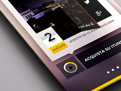 App for Italian Singer interaction mobile ui perspective ui ux