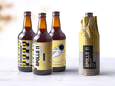 Beer Label beer branding graphic design illustration label optical packaging pattern
