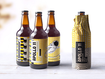 Beer Label beer branding graphic design illustration label optical packaging pattern