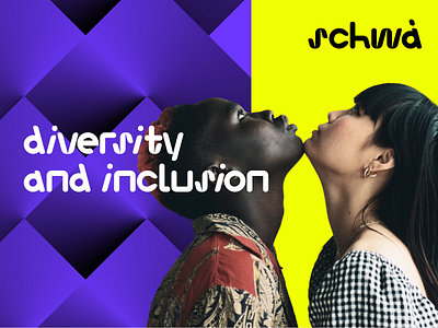Schwa. New Brand for diversity and inclusive communication branding colors design diversity fluo graphic graphic design inclusion logo pattern schwa typography