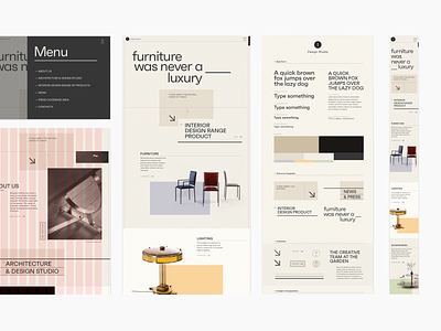 Design Furniture Website design furniture graphic graphic design grid luxury minimal responsive swiss design ui user interface ux