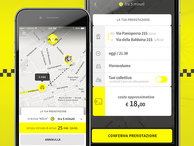 Mobile App for Sharing Taxi