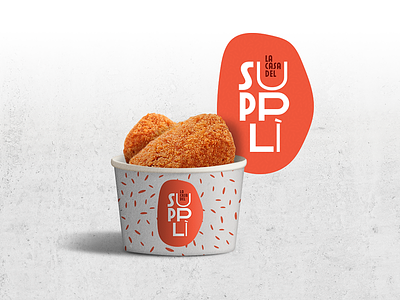 Supplì - New brand identity for street food concept brand brand identity cup food graphic design logo mockup street food supplì. visual design