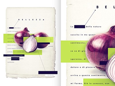 #Bellezza - Poster for Italianism Conference graphic design ideas onion poster typography visual