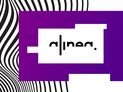 Alinea, New logo for cultural associations art brand brand identity expressive typography graphic design logo optical social visual design