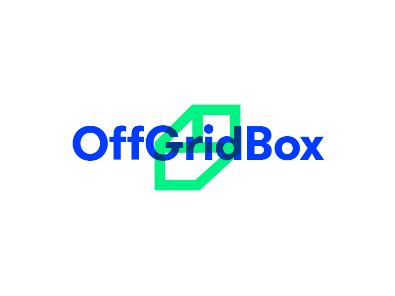 Off Grid Box 3d brand identity cube eco enviroment gif graphic logo me visual system