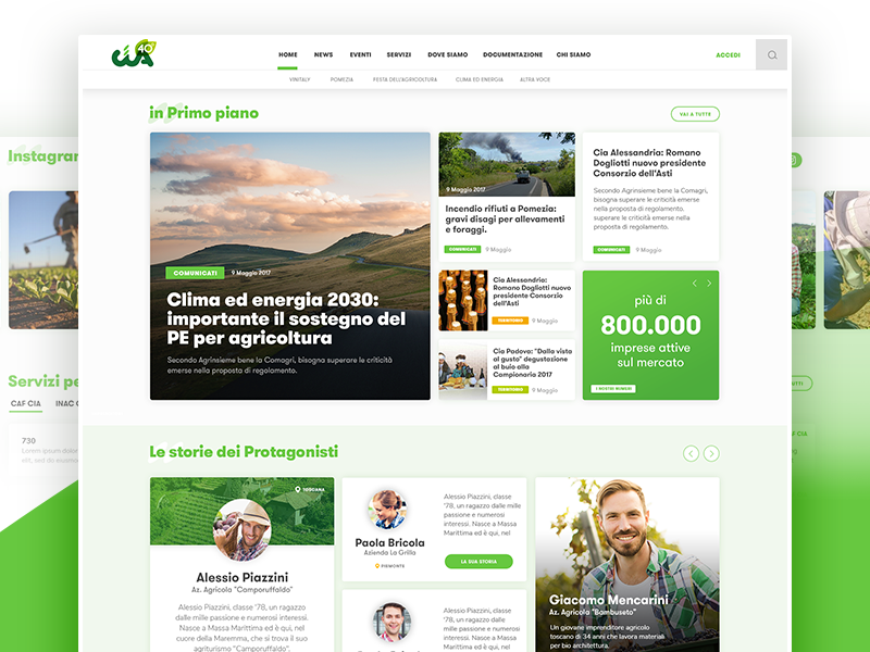 Ux and Ui for new web Magazine about Agricolture typography user interface graphic design design magazine web design ux ui