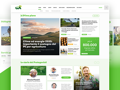 Ux and Ui for new web Magazine about Agricolture design graphic design magazine typography ui user interface ux web design
