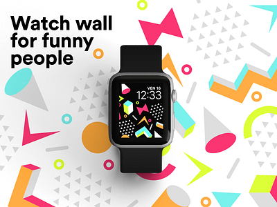New funny ⌚️apple watch wallpaper apple watch background graphic colors glance graphic design pattern wallpaper