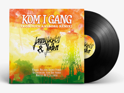 Komigang 12 album art cover danish dansk hiphop vinyl