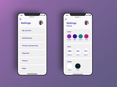 Daily UI 007 Settings