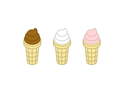 Soft Serve 2 design flat svg vector