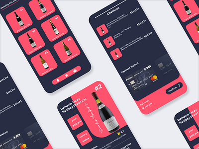 Wine E-commerce App 🍷 android app android app design branding chres design design ui eccomerce ecommerce ecommerce app ecommerce design ecommerce shop mobile ui uiux ux wine