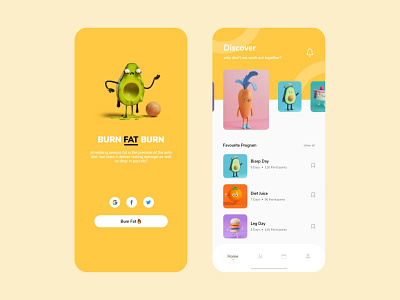 Diet App - Burn Fat 🔥 android app android app design branding burn burn fat chres design design ui diet diet app ecommerce ecommerce app ui uiux ux