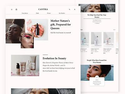 Cantika - Beauty Product android app android app design beautiful beauty beauty app beauty product beauty salon brand brand design branding chres cosmetic design design ui ecommerce skincare spa ui uiux ux